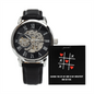 Won with you ⏱️ Timeless Elegance Skeleton Watch – A token of love from her to him