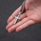 🕊️ Von Schwester an Bruder – Kubanische Kette mit Kunsthandwerker-Kreuz-Anhänger