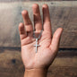 🕊️ Von Schwester an Bruder – Kubanische Kette mit Kunsthandwerker-Kreuz-Anhänger