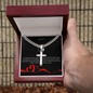 🕊️ Von Schwester an Bruder – Kubanische Kette mit Kunsthandwerker-Kreuz-Anhänger