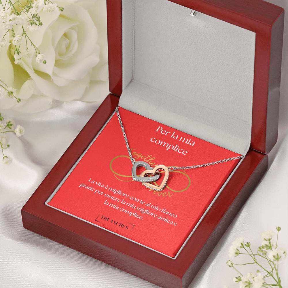 Interlocking Hearts Necklace - Per la mia complice