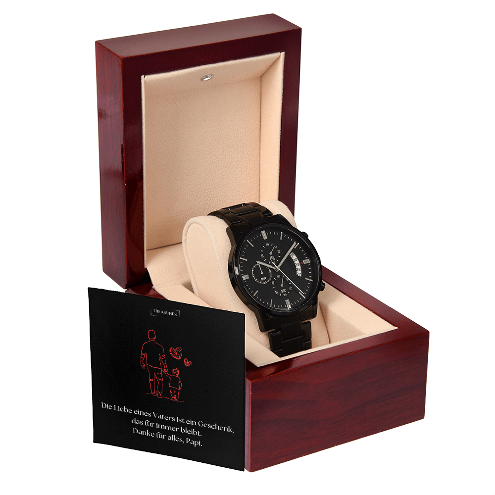 ⏱️ Für Vater „Ewige Wertschätzung“ Chronograf-Armbanduhr