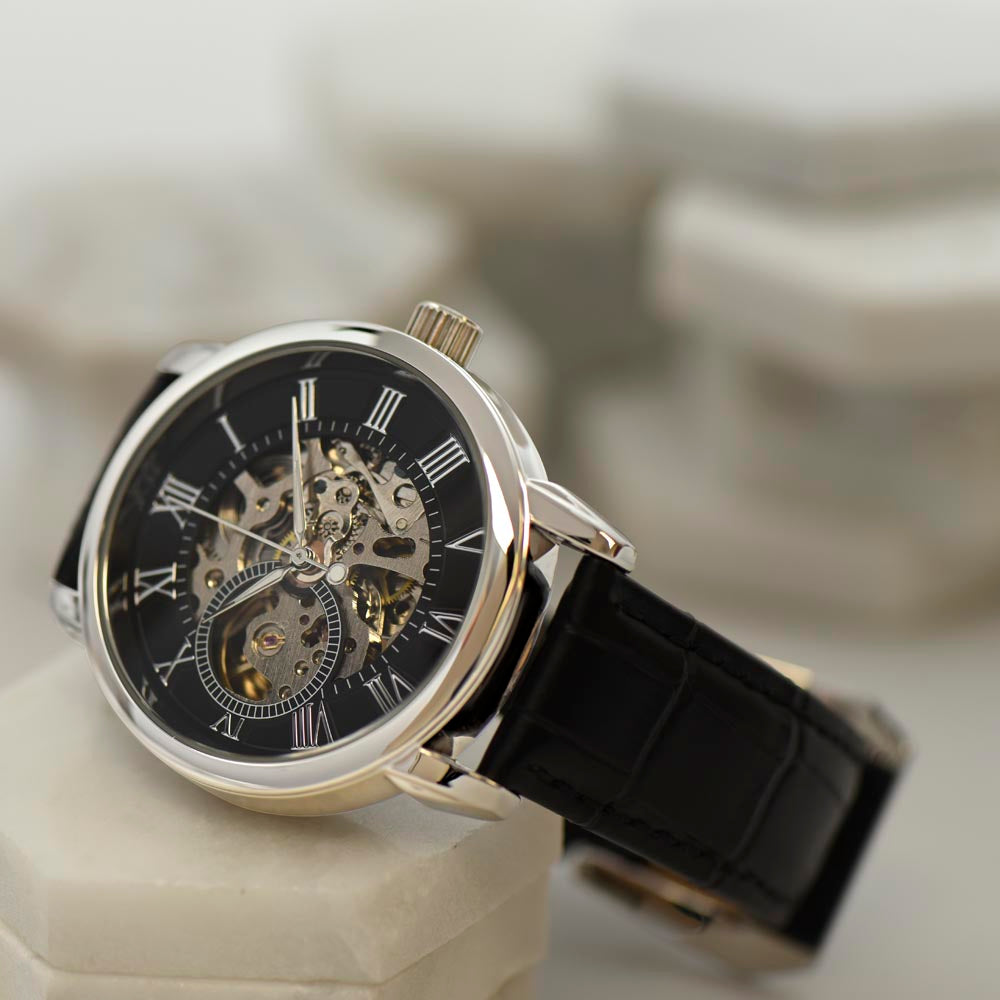 Timeless Elegance Skeleton Watch – un cadeau qui vient du cœur