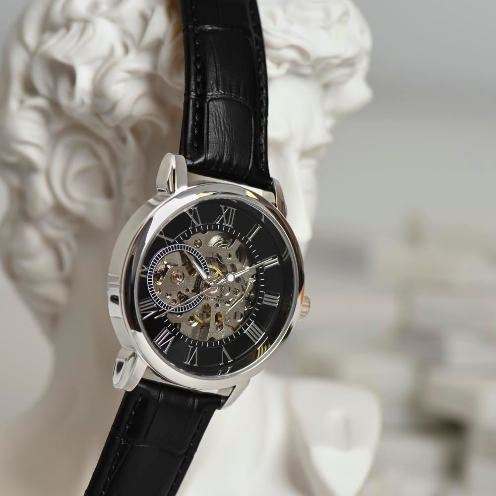 Mit Dir Gewonnen ⏱️ Timeless Elegance Skeleton Watch – Ein Liebesbeweis von ihr an ihn
