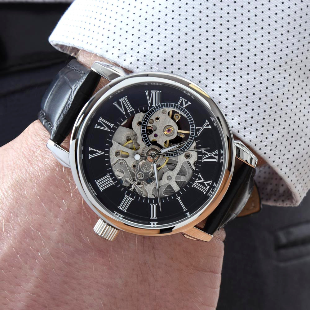 Mit Dir Gewonnen ⏱️ Timeless Elegance Skeleton Watch – Ein Liebesbeweis von ihr an ihn