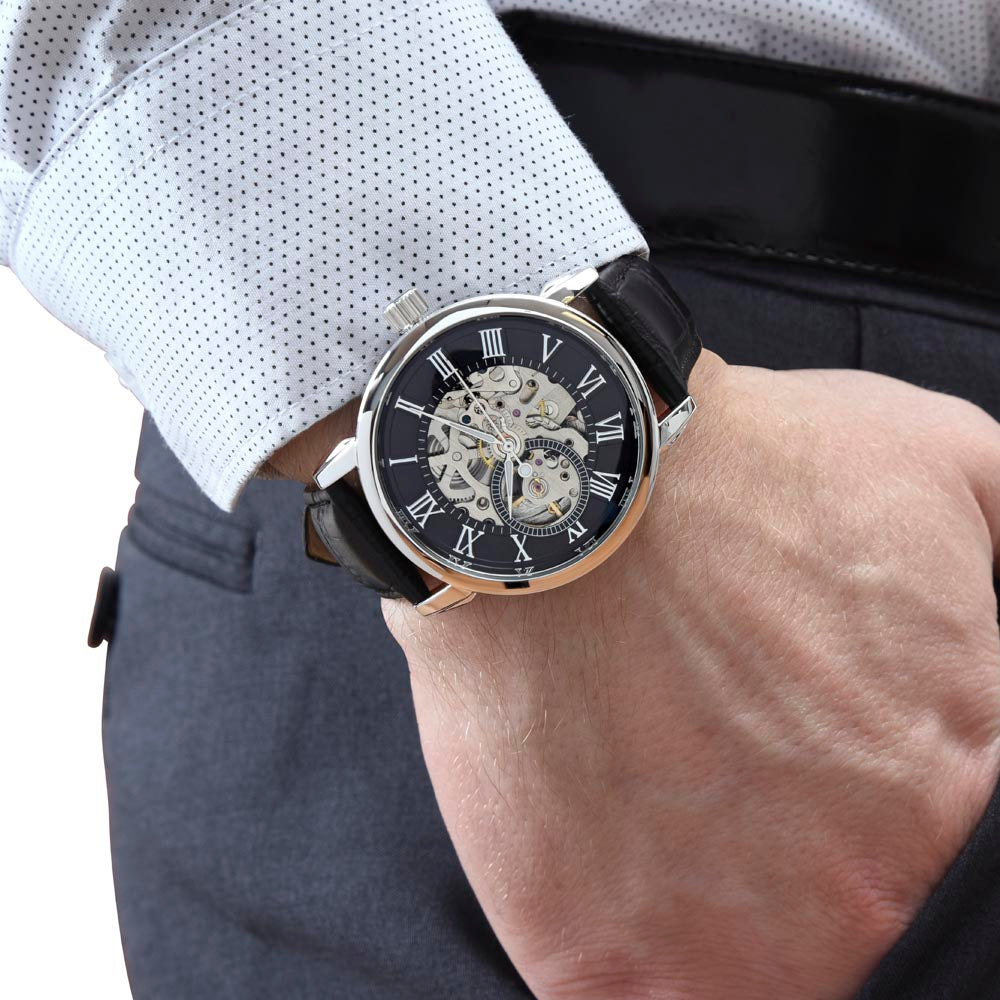 Mit Dir Gewonnen ⏱️ Timeless Elegance Skeleton Watch – Ein Liebesbeweis von ihr an ihn