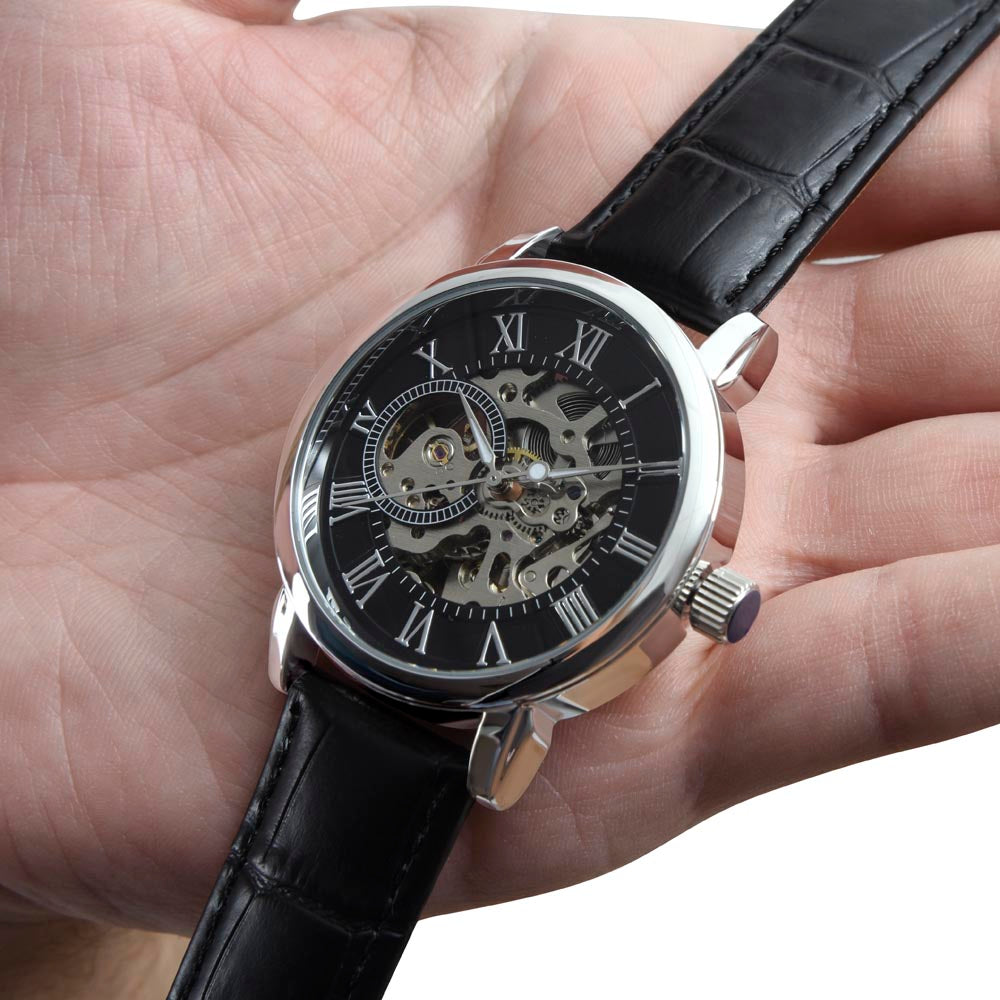 Mit Dir Gewonnen ⏱️ Timeless Elegance Skeleton Watch – Ein Liebesbeweis von ihr an ihn
