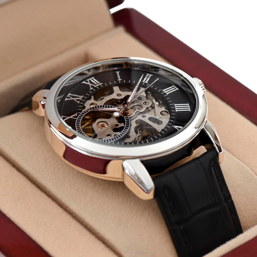 Men’s Skeleton Watch – Timeless Elegance Edition