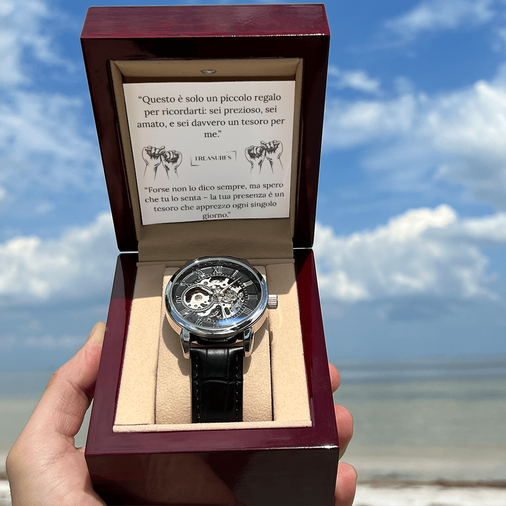 Timeless Elegance Skeleton Watch – un regalo che viene dal cuore