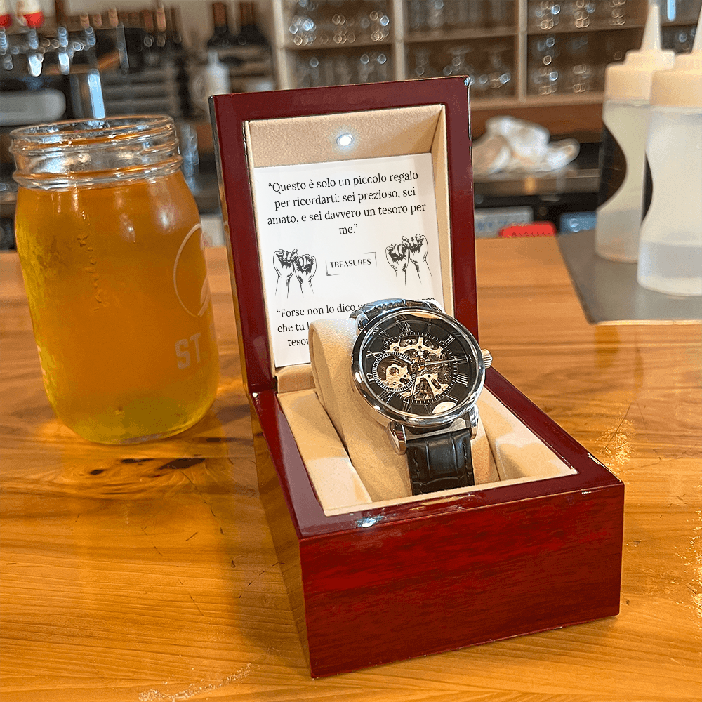 Timeless Elegance Skeleton Watch – un regalo che viene dal cuore