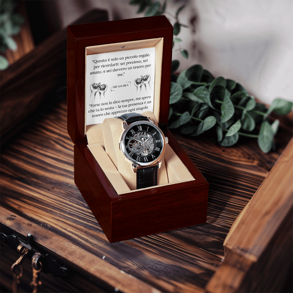 Timeless Elegance Skeleton Watch – un regalo che viene dal cuore
