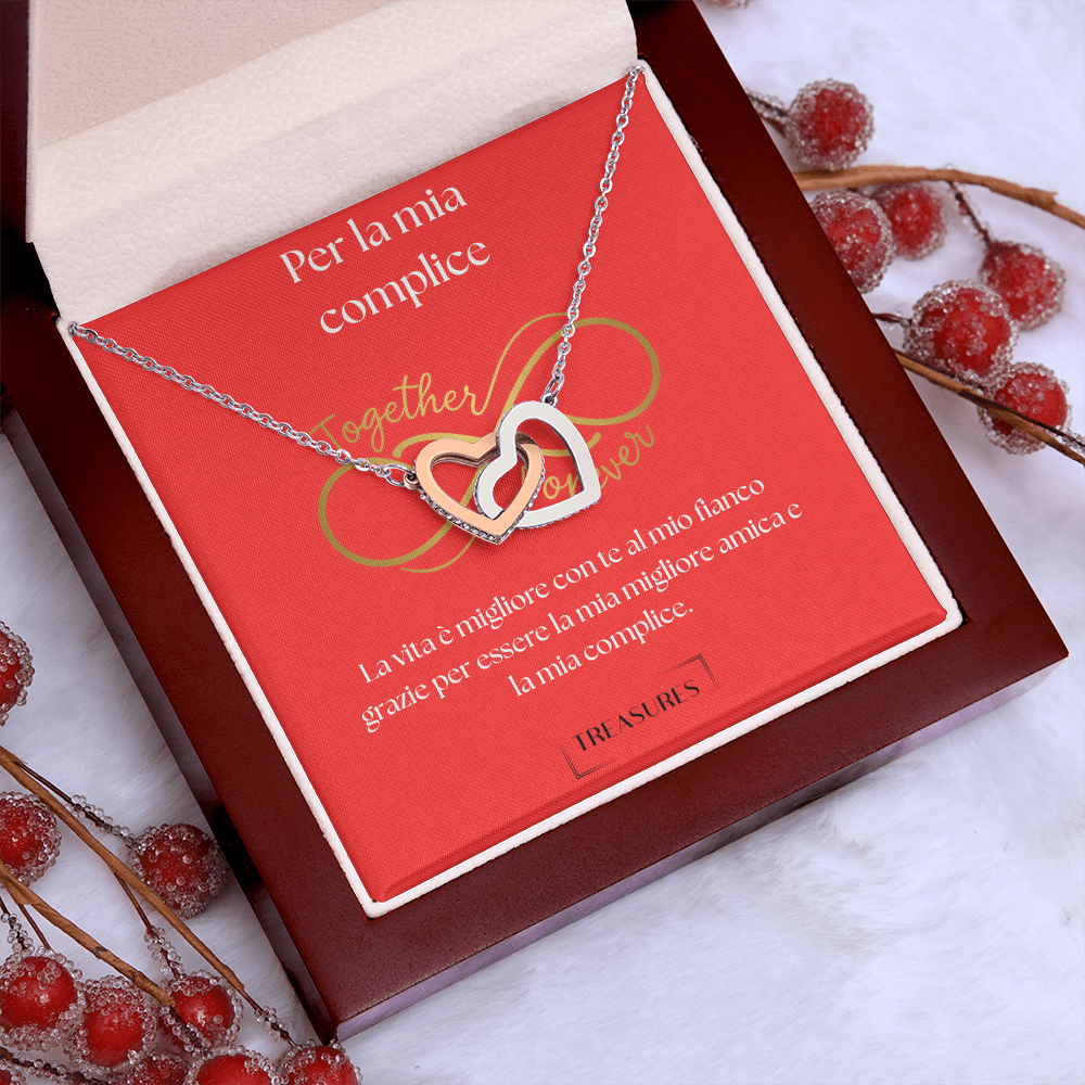 Interlocking Hearts Necklace - Per la mia complice