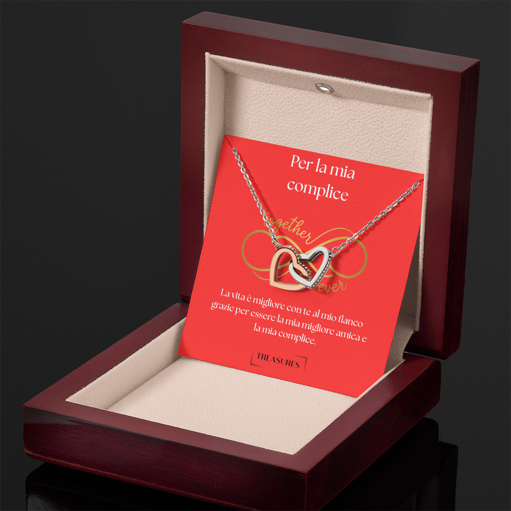 Interlocking Hearts Necklace - Per la mia complice