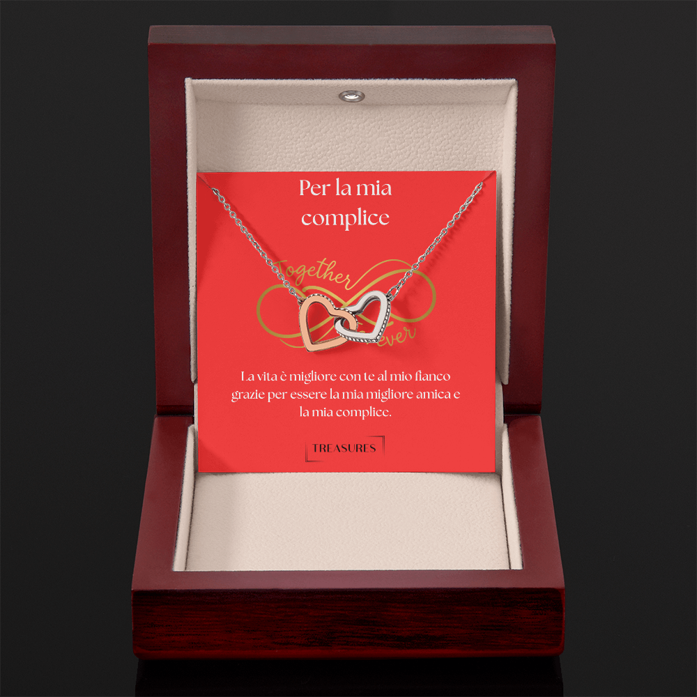 Interlocking Hearts Necklace - Per la mia complice