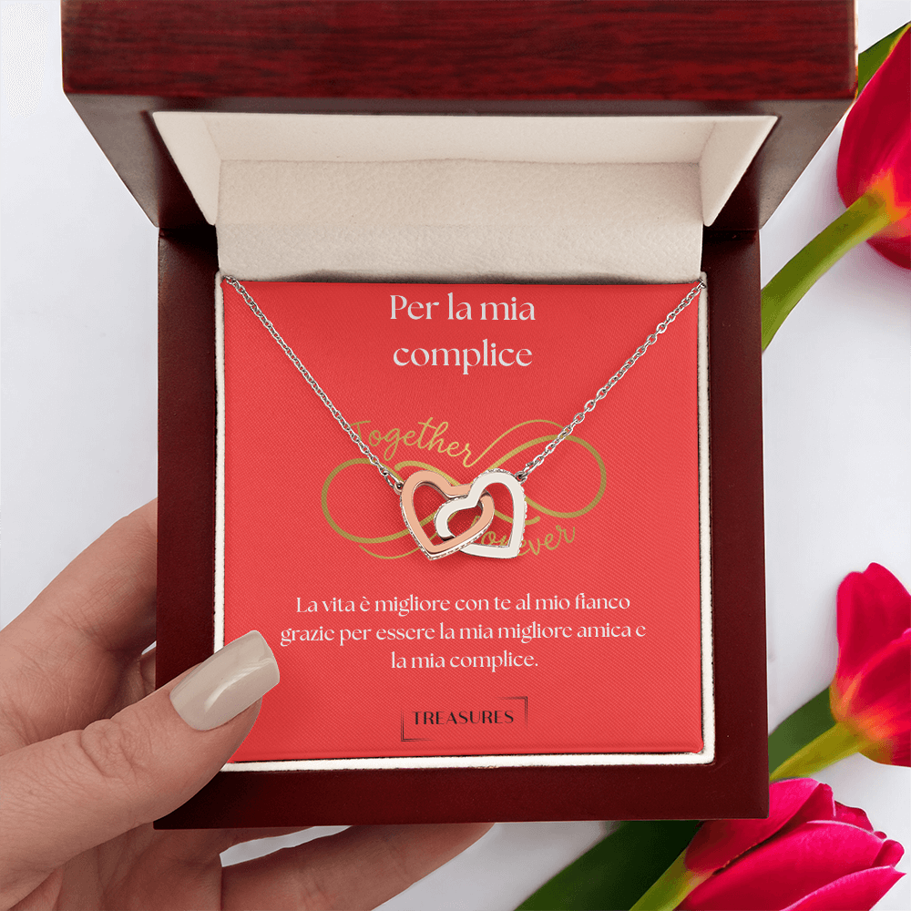 Interlocking Hearts Necklace - Per la mia complice