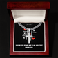 ✝️ Artisan cross necklace with Cuban link chain – A gift for real values