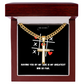 ✝️ Artisan cross necklace with Cuban link chain – A gift for real values
