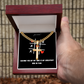 ✝️ Artisan cross necklace with Cuban link chain – A gift for real values