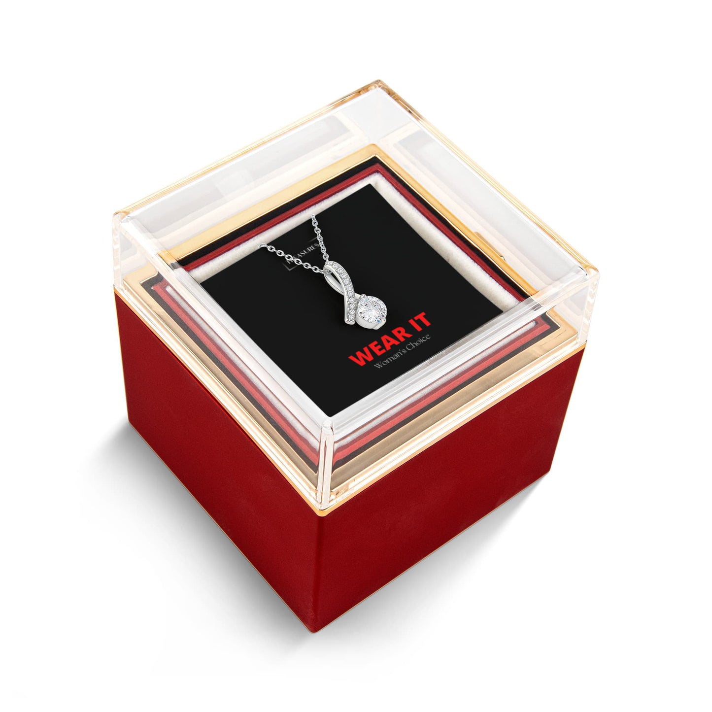 Alluring Beauty Halskette mit drehbarer Rosen-Box