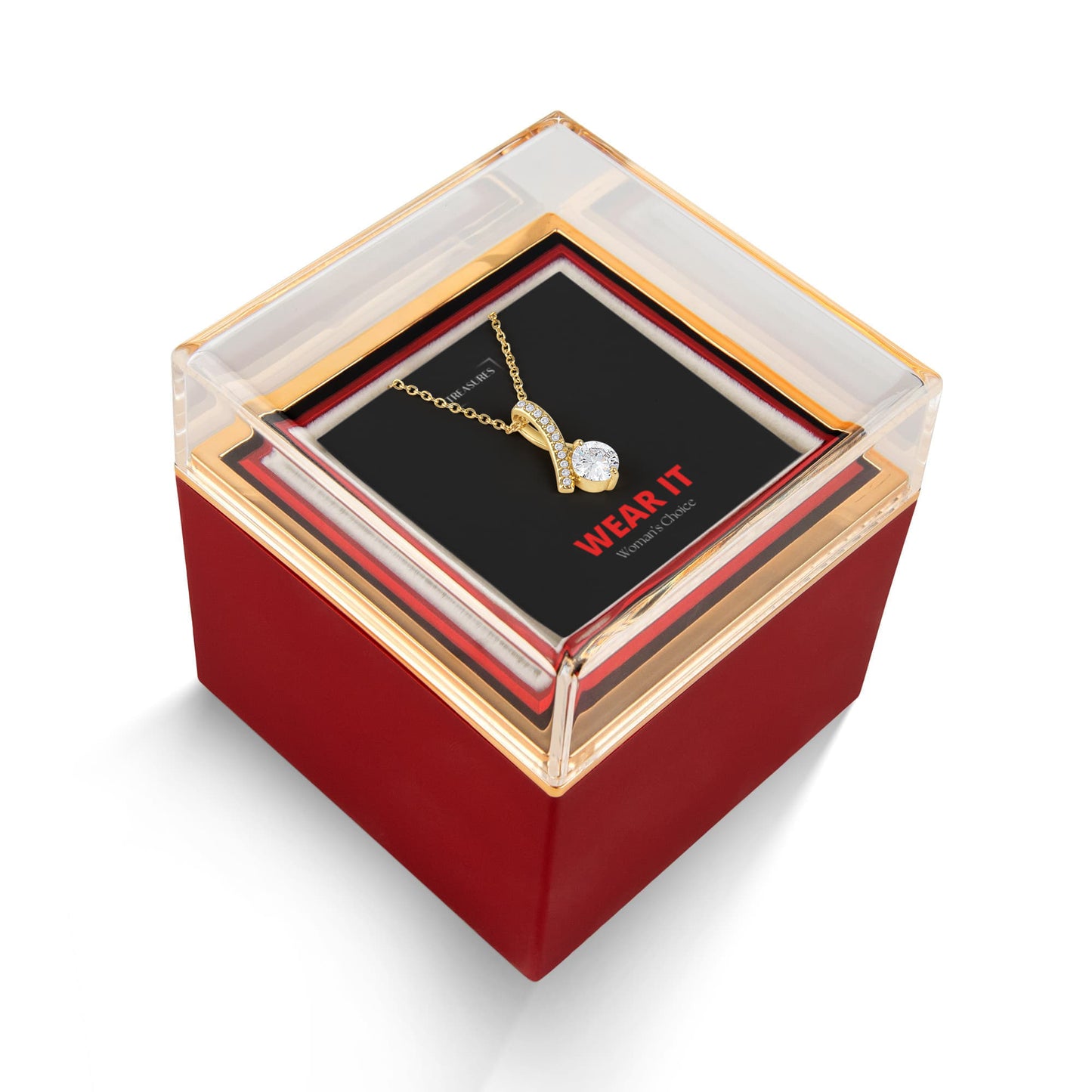 Alluring Beauty Halskette mit drehbarer Rosen-Box