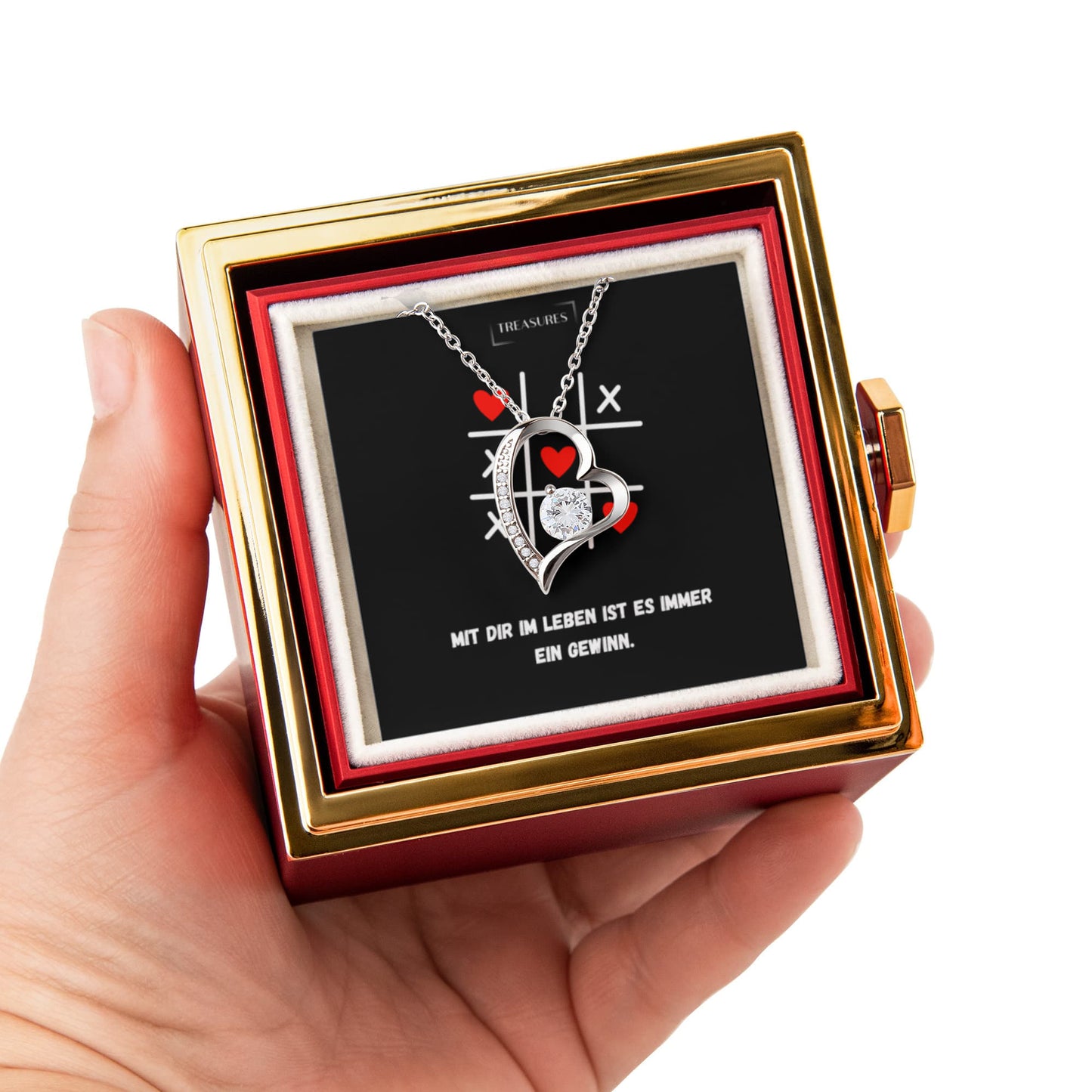 💞 Liebes-Knoten-Halsband – Symbol für ewige Verbundenheit