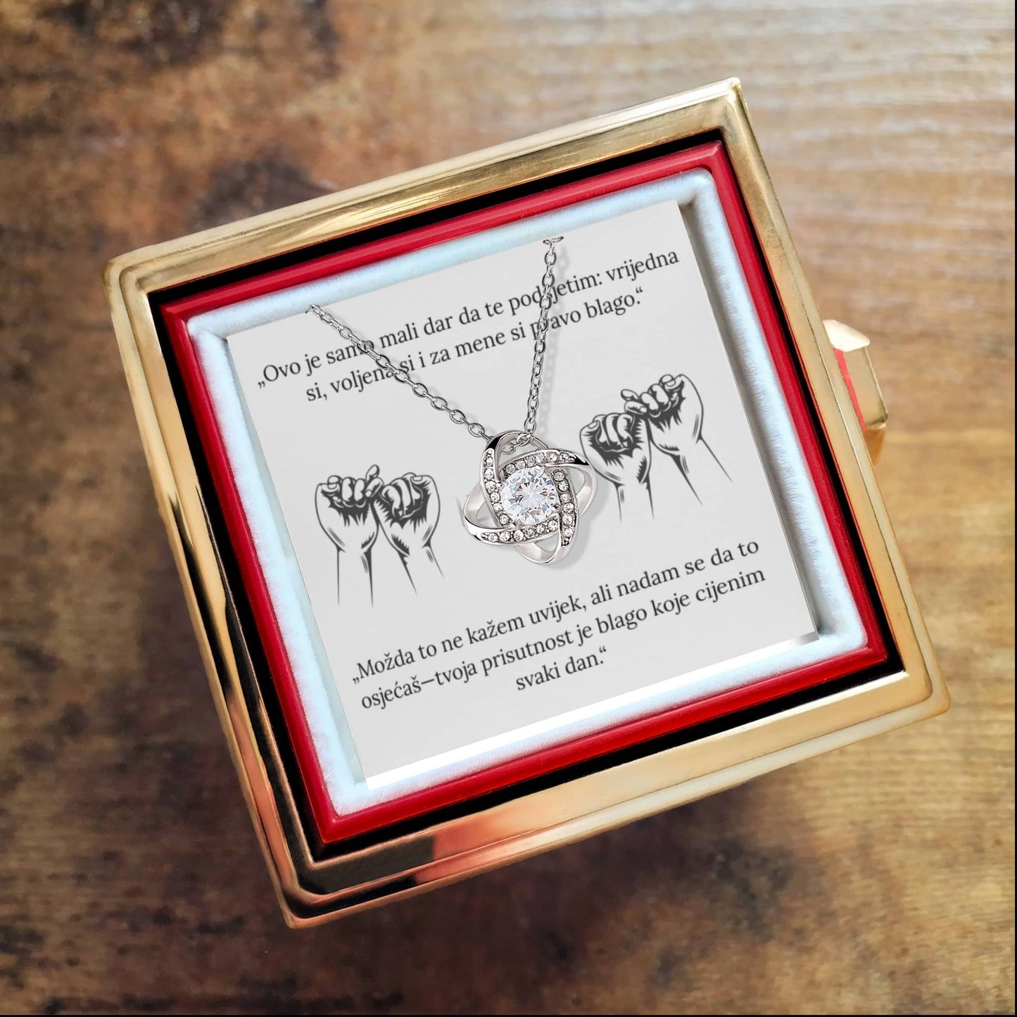 Ogrlica Čvor Ljubavi – Simbol Vječne Povezanosti